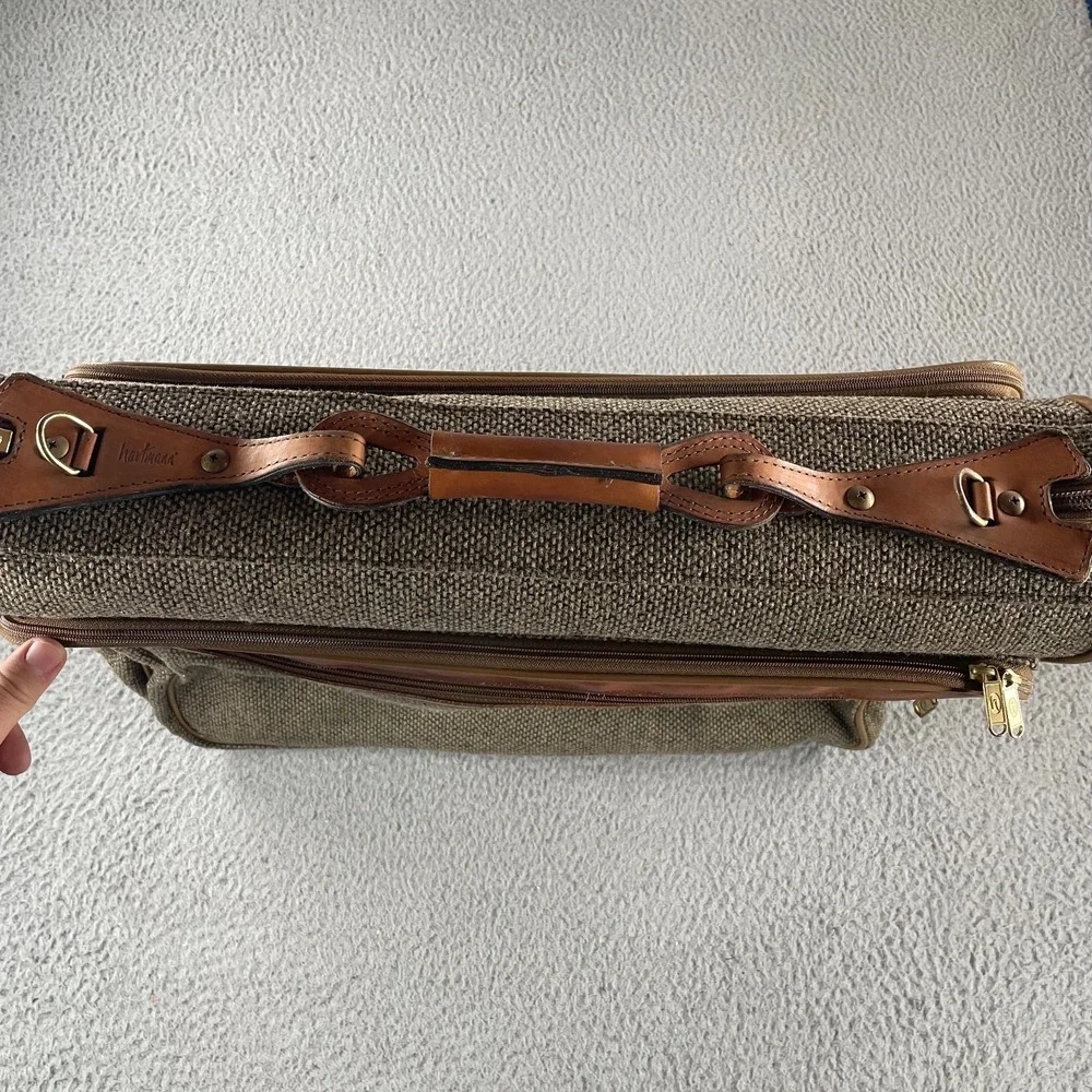 Vintage Hartmann Tweed Wool‎ Garment Bag Bi-Fold Travel Luggage 23